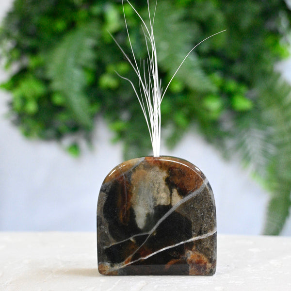 Load image into Gallery viewer, The Whisker Vase - Moss Agate