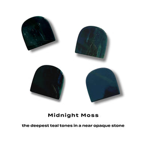 The Whisker Vase - Moss Agate