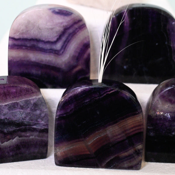 Load image into Gallery viewer, The Whisker Vase - Rainbow Fluorite
